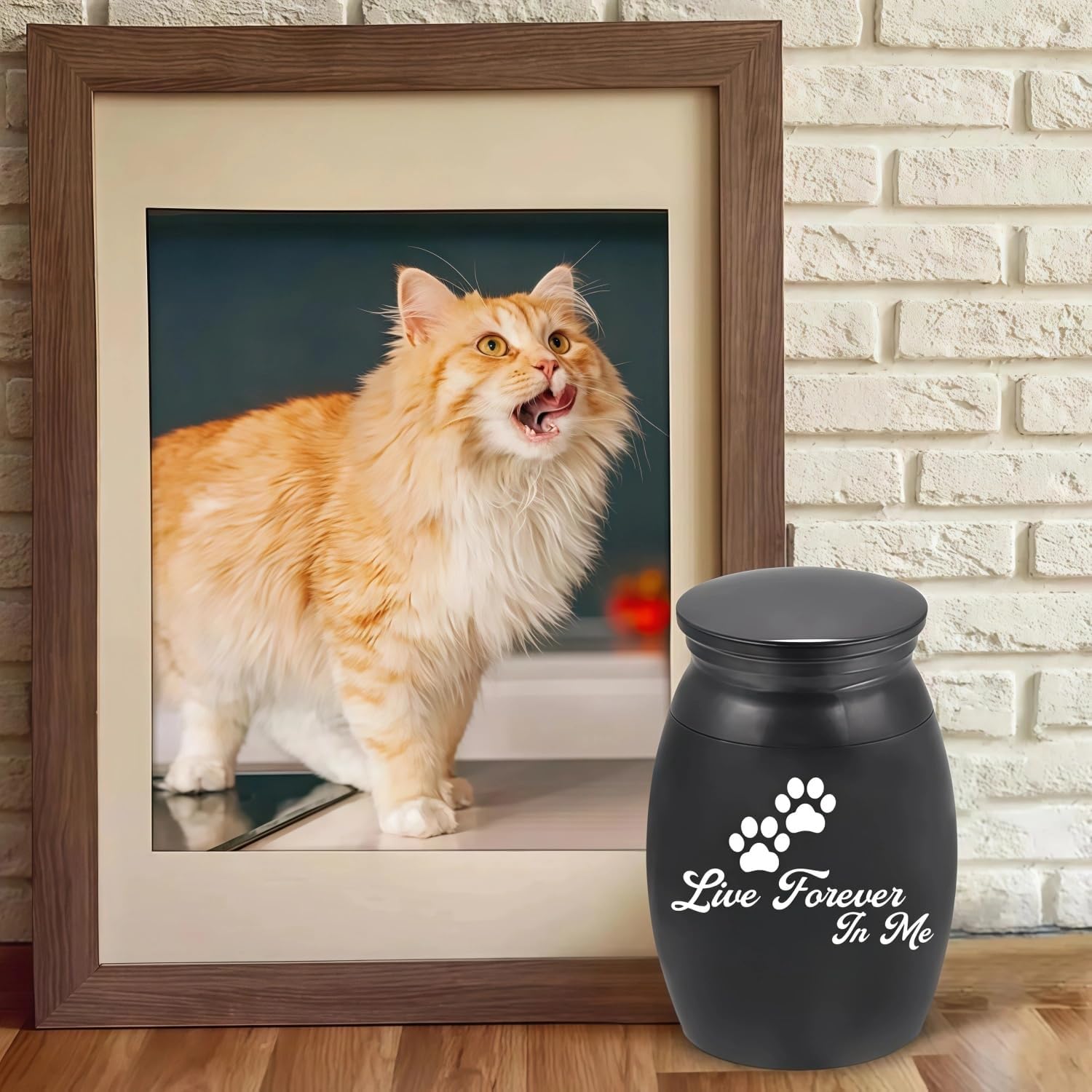 Customizable mini urn for memorial service, ashes container, custom human bones, pet, dog, cat, memorial jewelry, silver, black, screw-type, aluminum, memorial service, ashes urn, engraving, large capacity (cannot be customized, 30*40mm, steel color)