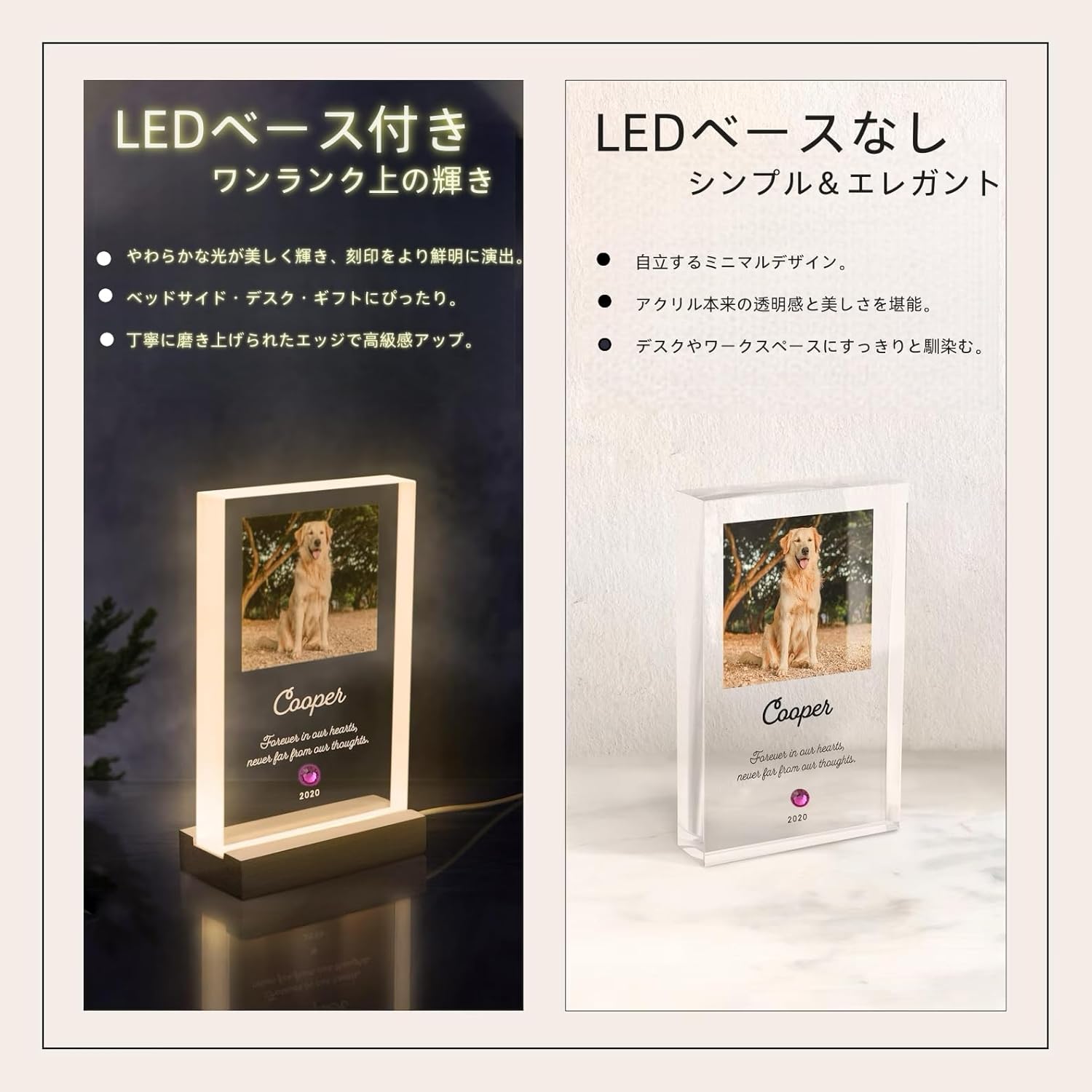 [オーダーメイド ] ペット フォトフレーム 名入れ 写真印刷 誕生石付き メモリアルグッズ 愛犬 愛猫 遺影 ギフト 写真 お悔み 贈り物 ペットグッズ 仏具 位牌 ペット供養 記念 ペットロス 写真立て