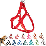 ハーネス 名入れ 迷子防止 無料刺繍サービス 犬 猫 胴輪 名前 電話番号 調節可能 喉に優しい ソフト超軽量 通気性良好 ナイロン製 抜けない 訓練 犬用ハーネス 柴犬 トイプードル 小型犬 中型犬 大型犬 13色