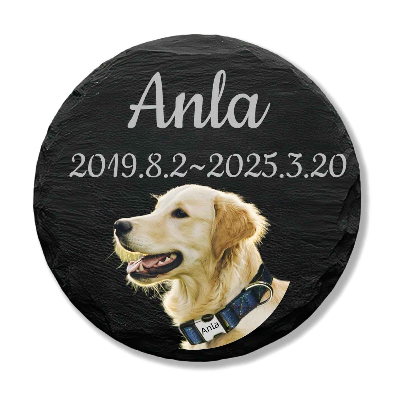 ペット用お墓石 ペットのお墓 名入れ 写真入り UV印刷＆レーザー刻印対応 天然石 スタンド付き 犬 猫 お墓 名前入り オーダーメイド 屋内屋外兼用