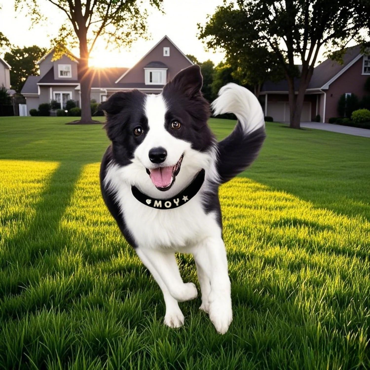 犬首輪 迷子札 名入れ刻印無料 犬用訓練首輪 小型・中型・大型犬対応 サイズ調節可能 革 レザー彫刻 超軽量 通気パッド おしゃれ かわいい ペット用品 ハーネス