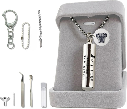 遺骨ペンダント 二重防水 刻印 カプセル 刻印 収骨キット付属 手元供養 ネクレス ロケットペンダント キーホルダー アクセサリー メモリアルペンダント 写真が入る 遺骨入れ 遺髪入れ