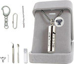 遺骨ペンダント 二重防水 刻印 カプセル 刻印 収骨キット付属 手元供養 ネクレス ロケットペンダント キーホルダー アクセサリー メモリアルペンダント 写真が入る 遺骨入れ 遺髪入れ