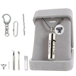 遺骨ペンダント 二重防水 刻印 カプセル 刻印 収骨キット付属 手元供養 ネクレス ロケットペンダント キーホルダー アクセサリー メモリアルペンダント 写真が入る 遺骨入れ 遺髪入れ